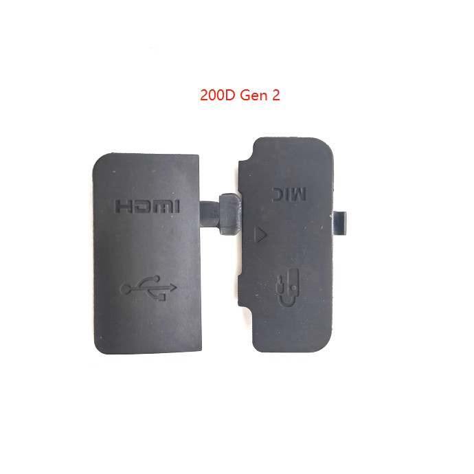 1 ชิ้นใหม่สําหรับ Canon 200D 200D II 250D mark2 USB/HDMI DC IN/VIDEO OUT ปลั๊กยาง USB ด้านข้างฝาครอบยางซ่อมกล้อง (Gen 1 Gen 2)