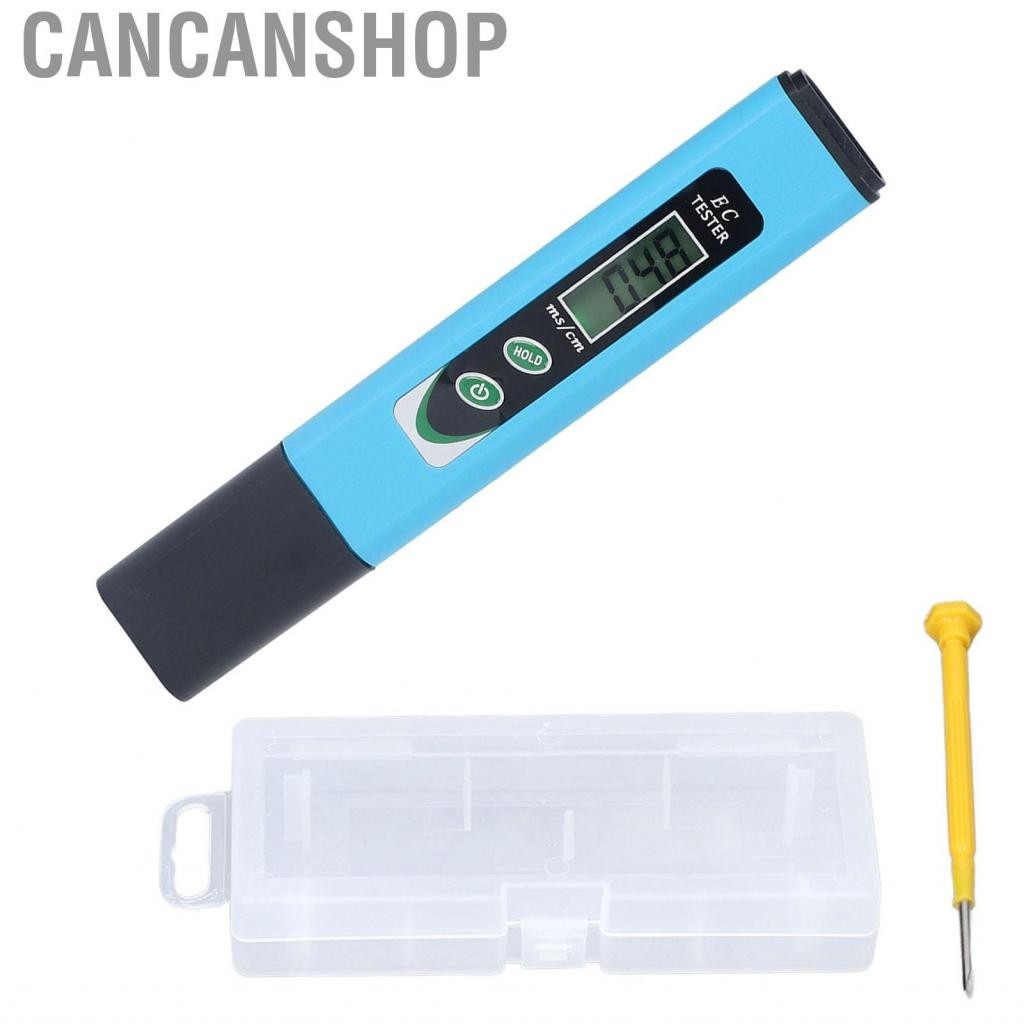 Cancanshop เครื่องวัด EC แบบปากกา ABS LCD ความนำไฟฟ้าในครัวเรือน ATC Portable Water Qualies