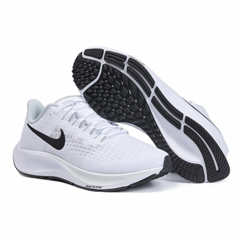 Nike Air Zoom Pegasus 37 รองเท้าวิ่ง กันกระแทก สีดํา สีขาว 40-45