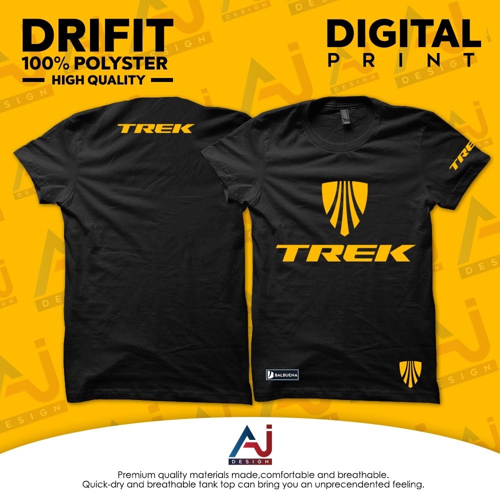 Trek DRIFIT เสื ้ อยืดจักรยาน / Baju Microfiber Jersi / Racing Tshirt Jersey