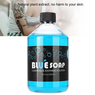หัวเชื้อทำความสะอาดระหว่างสักBLUE SOAPขนาด40/500ml แบบโฟมพร้อมใช้ เช็ดออกง่ายกลิ่นหอมขนาด
