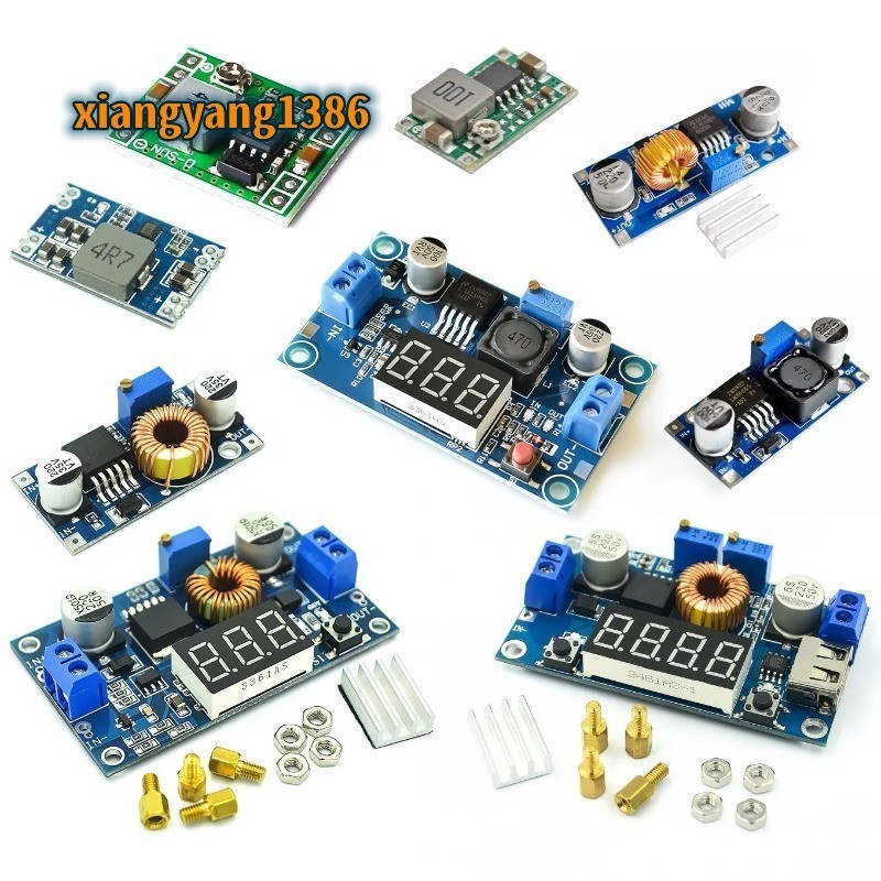 โมดูลพาวเวอร์ซัพพลาย LM2596S 5A XL4015 XL4005 DC A 5A 75W 24V เป็น 12 5V MP1584EN MINI360 MINI560 DC-DC