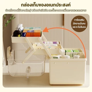 กล่องยา สามัญประจำบ้าน ความจุสูง ปฐมพยาบาล พกพา กันน้ำ เอนกประสงค์ กล่องเก็บ ส่งจากกรุงเทพ