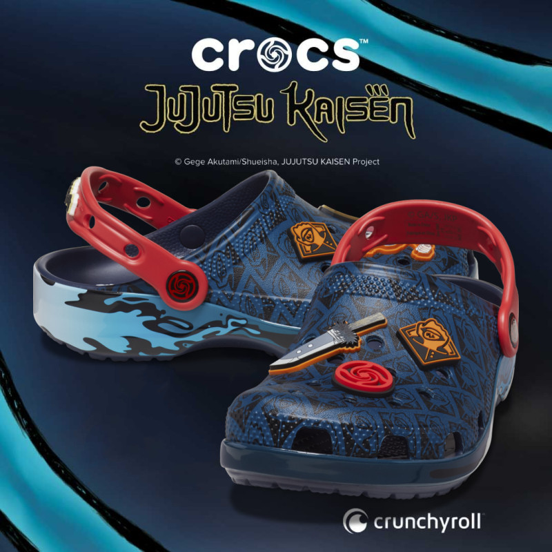 crocs เด็ก Jujutsu Kaisen Classic Clog รองเท้าแตะหัวโต รองเท้าแตะชายหาด#208807