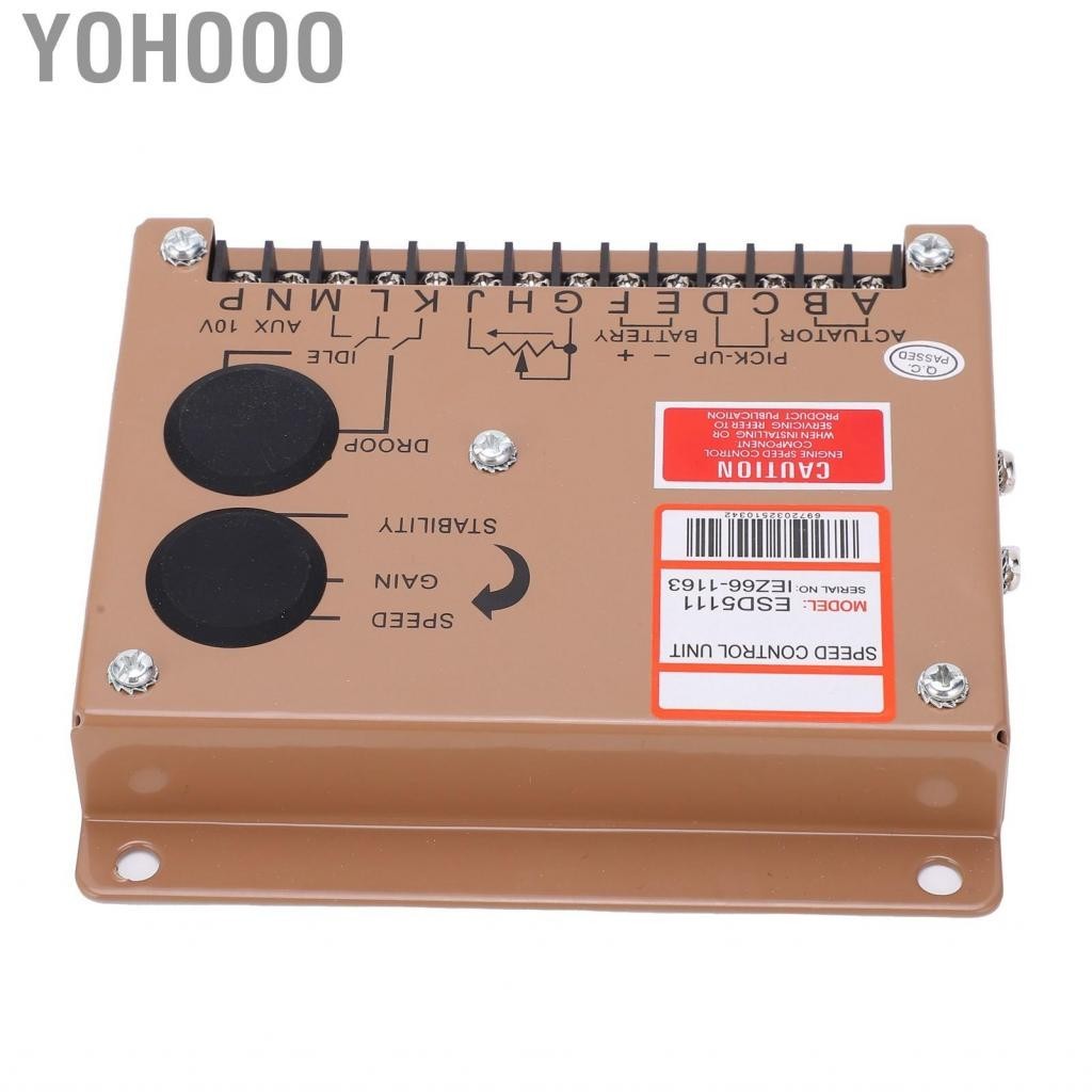 Yohooo Electronic Governor Generator Engine Speed Control Board Iron Regulator ESD5111 DC 12V/24V