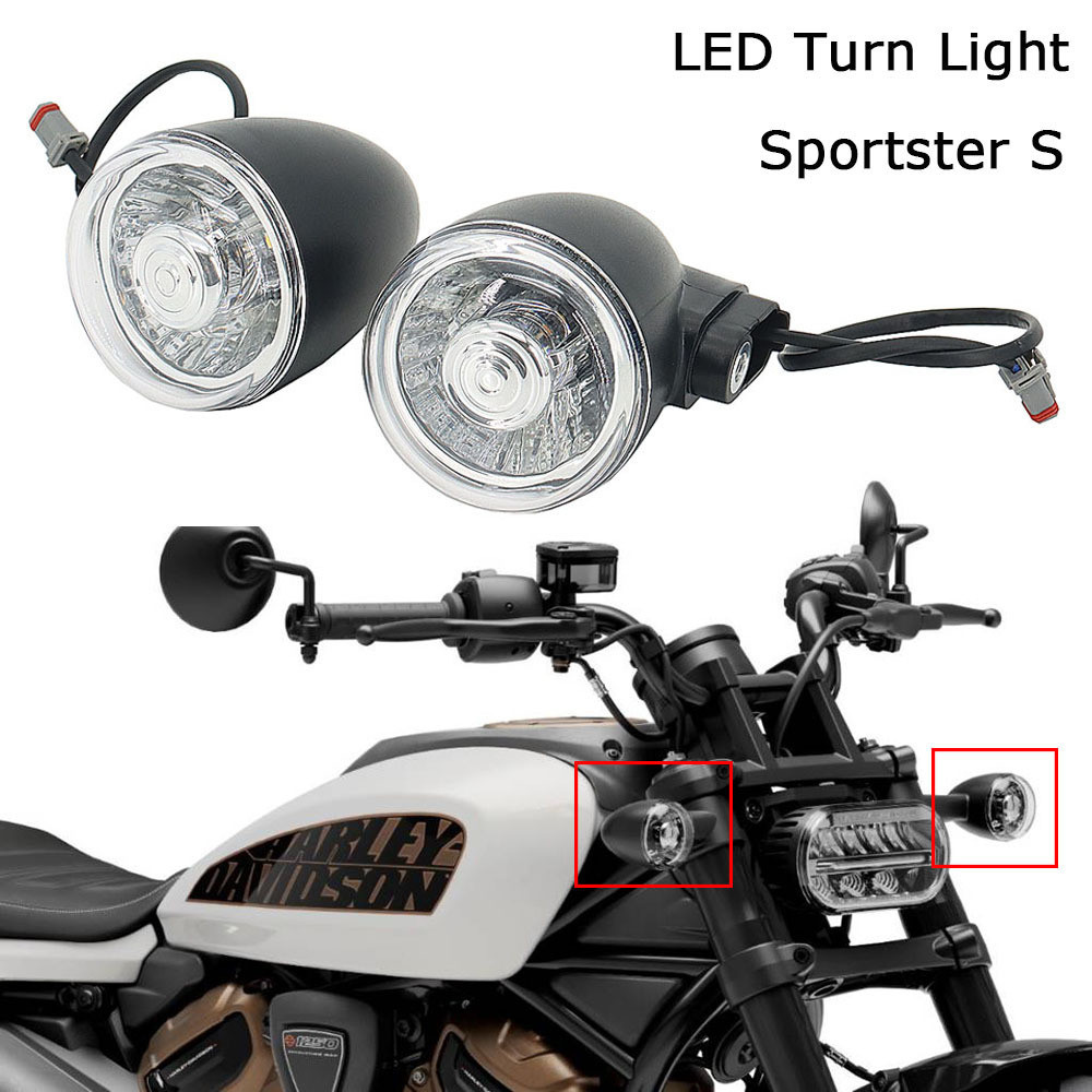 เหมาะสําหรับ Harley Sportster S Sportster S 1250 RH1250 ด้านหน้าด้านหลัง LED ซ้ายขวาไฟเลี้ยว