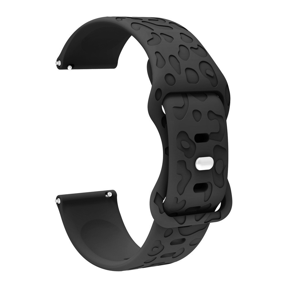 18 มม.22 มม.ซิลิโคน Cheetah เสือดาวแกะสลักสําหรับ Garmin Vivoactive 4 4 S Forerunner 265 265S 255 255S เพลง Venu 2 2 2s 3