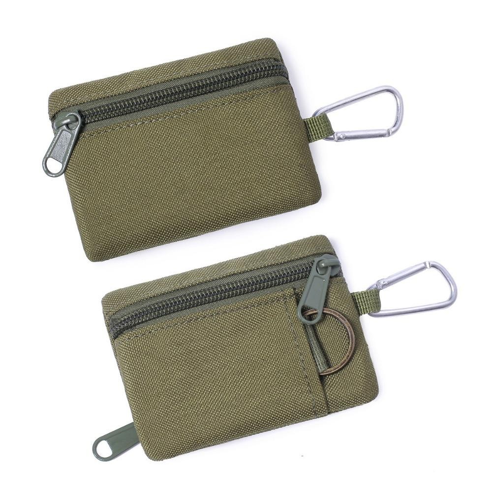 PERNEAKY Edc Molle กระเป๋ากระเป๋าสตางค์, ซิปพวงกุญแจเอว Fanny Pack, หูฟังกลางแจ้ง EDC Gear Bag สําหรับผู้ชาย