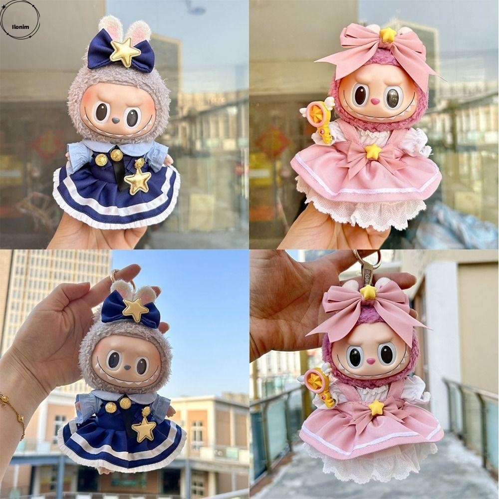 Ilonim Labubu ตุ ๊ กตา Clothes, ผ ้ าฝ ้ าย Kawaii ตุ ๊ กตา Accessories, ทนทานหลายสีตุ ๊ กตาเสื ้ อสําหรับ 17 ซม.ตุ ๊ กตา Labubu ตุ ๊ กตา