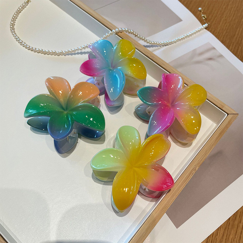 แฟชั ่ นสาวอุปกรณ ์ เสริมผมดอกไม ้ คลิปผมหลายสีลายดอกไม ้ ผม Pins สาว Photo Prop