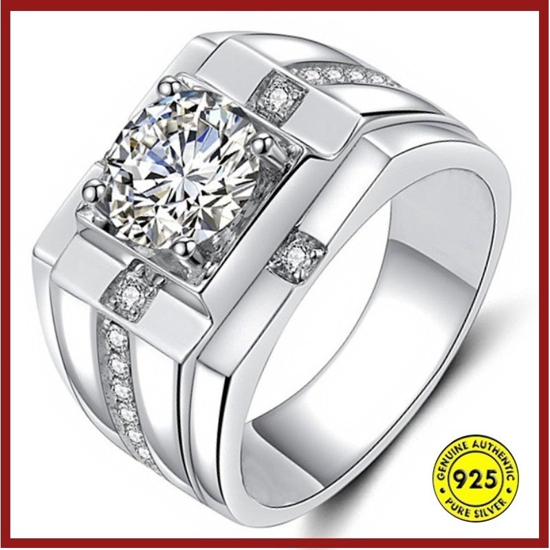 สไตล ์ ยุโรปและอเมริกาครอบงําผู ้ ชายขายร ้ อนแฟชั ่ นแหวนเพชรหมั ้ น