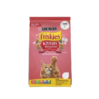 Purina Friskies อาหารเม็ดแมว ฟริสกี้ส์ โฉมใหม่ อาหารแมว 1 kg แมวเด็ก แมวโต