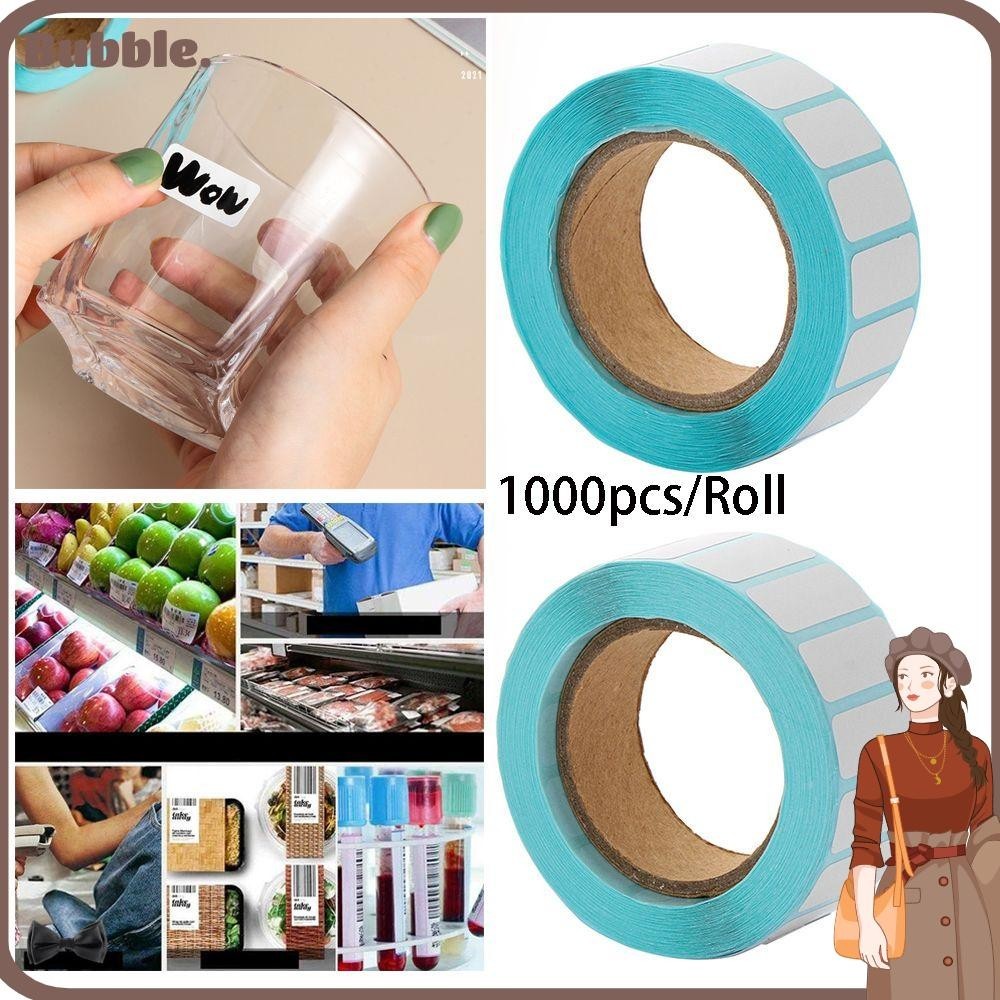 Bubble 1000pcs/Roll สติกเกอร ์ ความร ้ อนขายร ้ อนแท ็ กเปล ่ าพิมพ ์ อุปกรณ ์ กันน ้ ํา