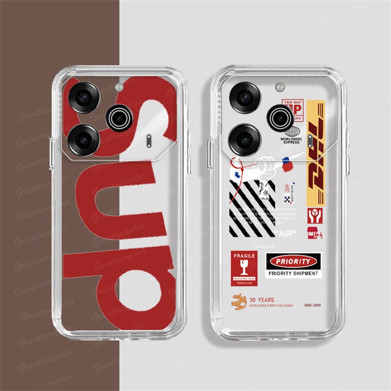 ปลอกสําหรับ Tecno Pova 6 5G Li7 / Pova 6 Pro Li9 เคสโทรศัพท์ DHL รูปแบบการออกแบบโปร่งใส Ultra-thin S