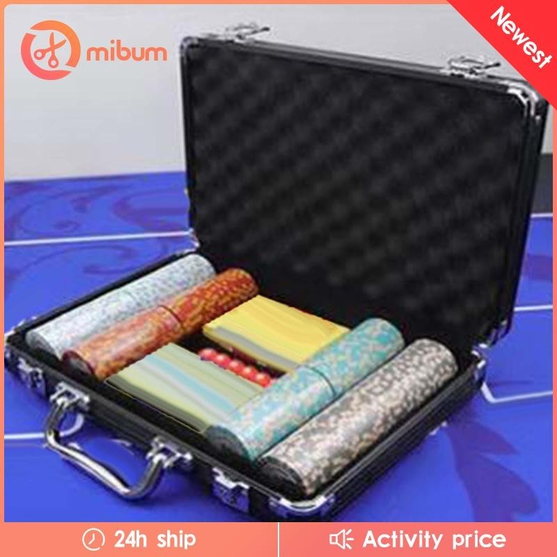 [Mibum ] Chip Case with Handle Cards Box Portable with Casino
