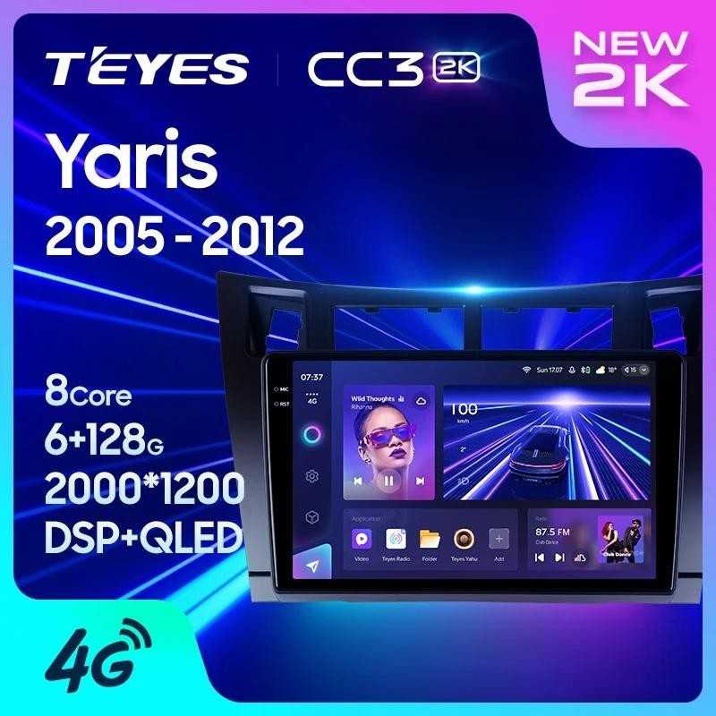 Teyes CC3L CC3 2K สําหรับ Toyota Yaris XP90 2005 - 2012 รถวิทยุมัลติมีเดียเครื ่ องเล ่ นวิดีโอนําทางสเตอริโอ GPS Android 10 ไม ่ มี 2din 2din dvd