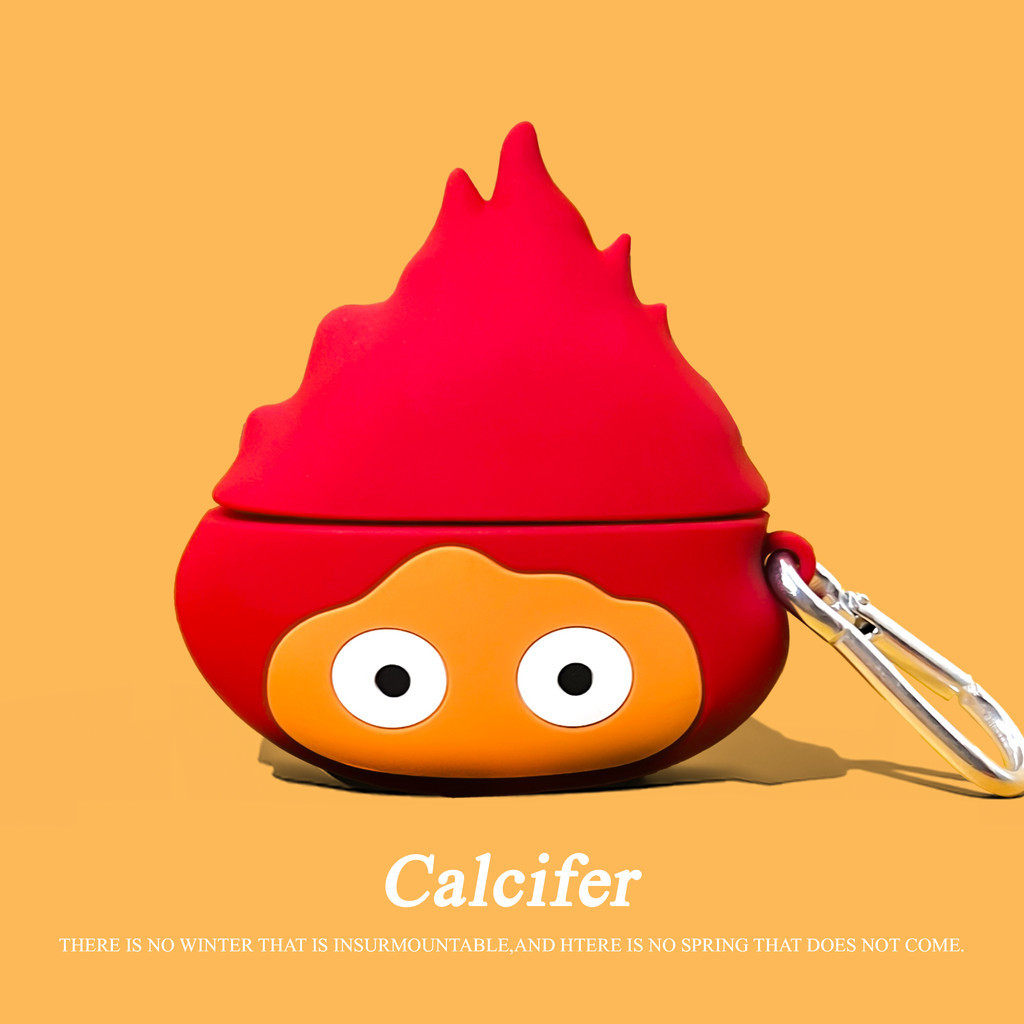 เคส Calcifer สําหรับ AirPods4 เคส eheadphone ของ Howls Moving Castl สําหรับ AirPodsPro2 Pro 1gen 2ge