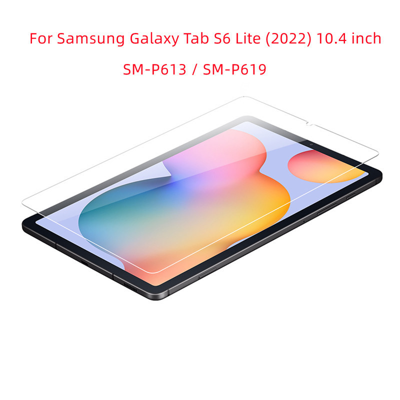 สําหรับ Samsung Galaxy Tab S6 Lite 2022 Wi-Fi SM-P613 กระจกนิรภัยป ้ องกันหน ้ าจอ WiFi/LTE SM-P619 10.4 ✺ แท ็ บเล ็ ต Bubble ฟรีฟิล ์ ม