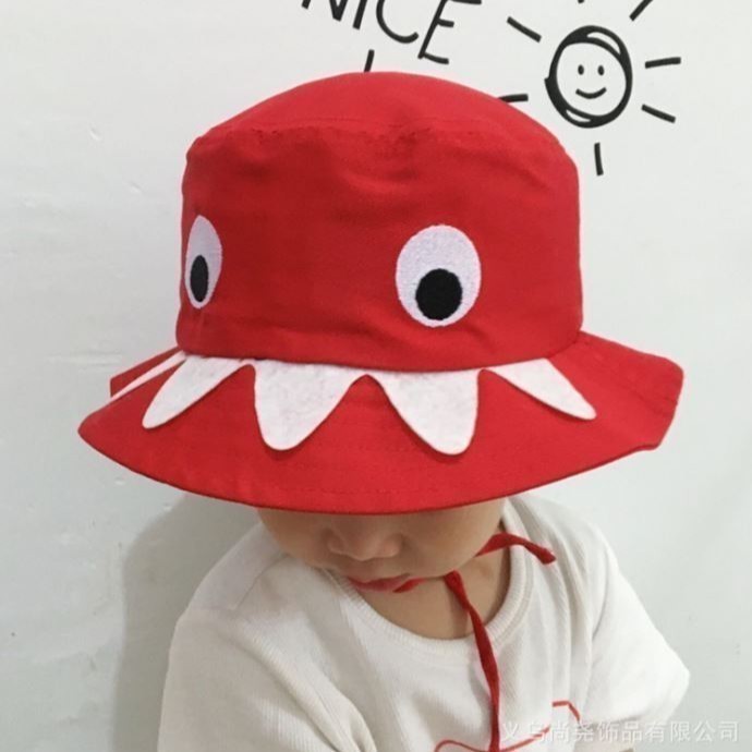 สต็อคไทย ❤️ Q22F หมวกเด็ก ลายฉลาม 2สี