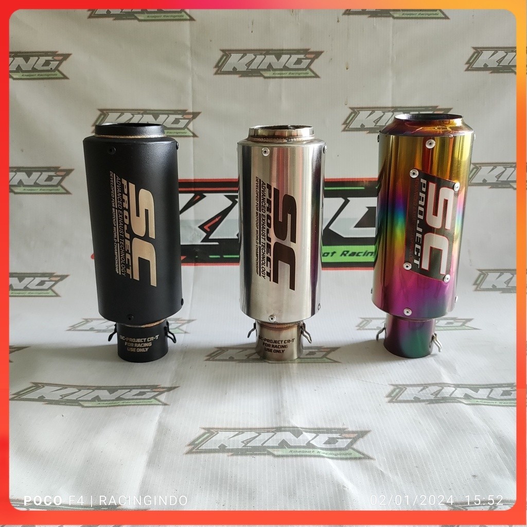 ไอเสีย Sc โครงการ con entrada de 51 มม. สําหรับ todas เชื่อม motos CBR 150 R นินจา 250 karbu R25 MT 25 R 15 CBR 250 RR