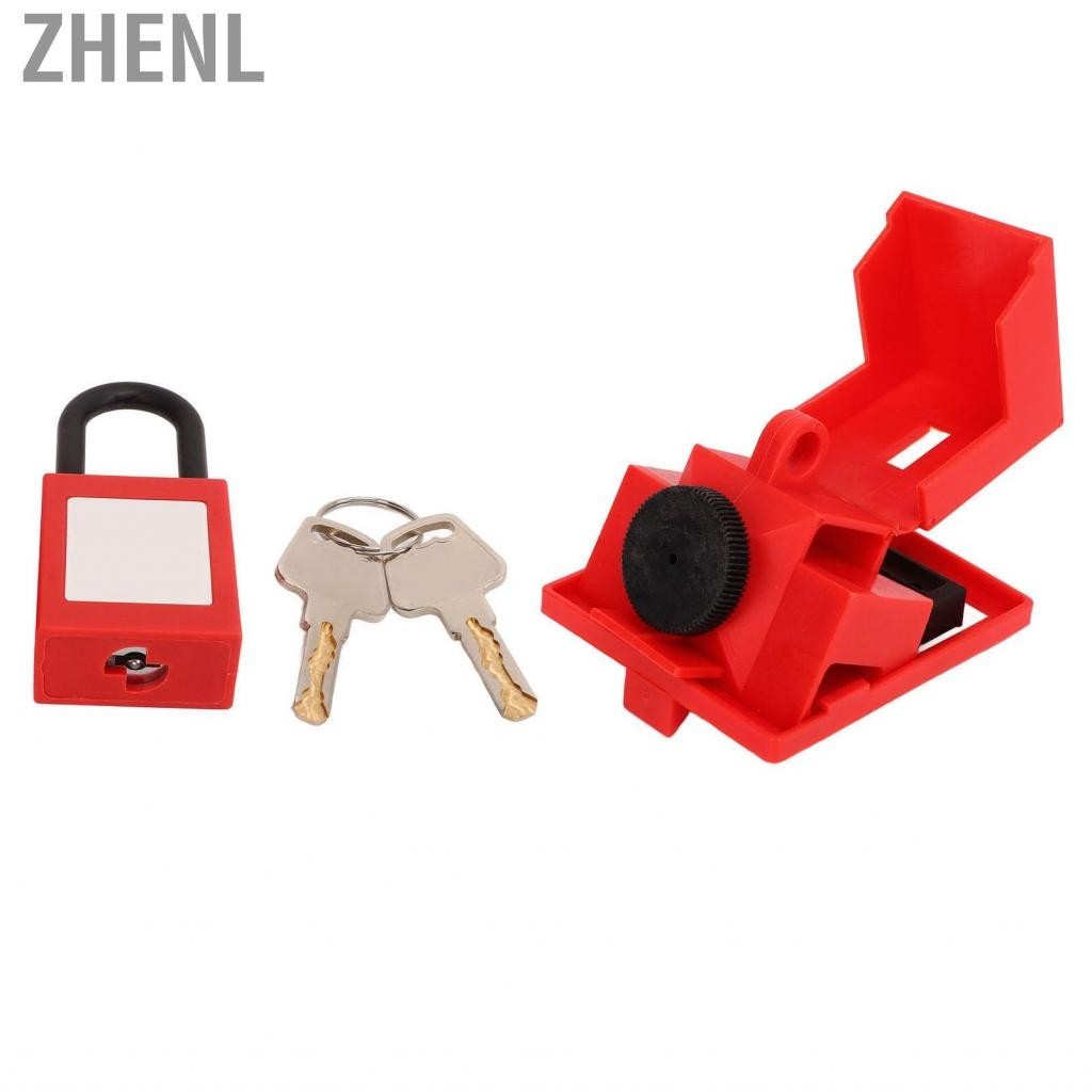 Zhenl Nylon Safety Padlock  Compact Circuit Breaker Lockout Device Universal Temperature Resistant for Industrial Automotive