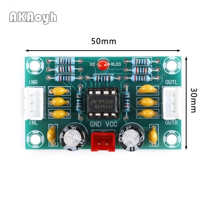 Xh-a902 NE5532 บอร์ดโมดูลขยายเสียงดิจิทัล หน้ากว้าง อัตราการเต้นของ 5 เท่า