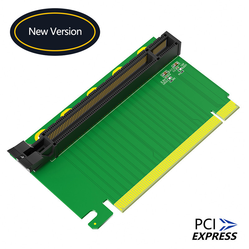 ใหม่ PCIE X16 ชายหญิง Connector PCI Express 16X 3.0 Reverse Converter PCI-E X16 การ์ดขยาย Riser 61.8
