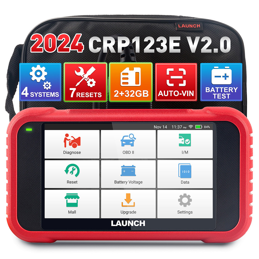 2024 ใหม ่ Lauch X431 CRP123E V2.0 OBD2 ยานยนต ์ สแกนเนอร ์ 4 ระบบรถวินิจฉัยน ้ ํามัน ฯลฯ SAS รีเซ ็ ต CRP123x crp123i รหัส reader