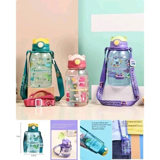 (พร้อมส่ง!) กระติกน้ำเด็ก ไปโรงเรียน ขวดน้ำน่ารัก แบบหลอดดูด หลอดเด้ง พกพาสะดวก✨✨