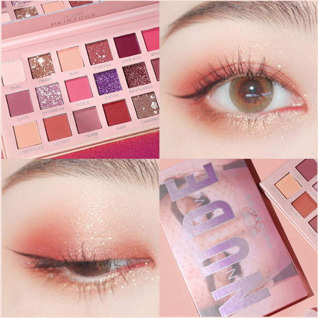 18สี อายแชโดว์ ชุดแต่งหน้าพาเลท พาเลตอายแชโดว์กันน้ำ เนื้อแมท เนื้อใยไหม ประกายชิมเมอร์ เตรียมจัดส่งสินค้า