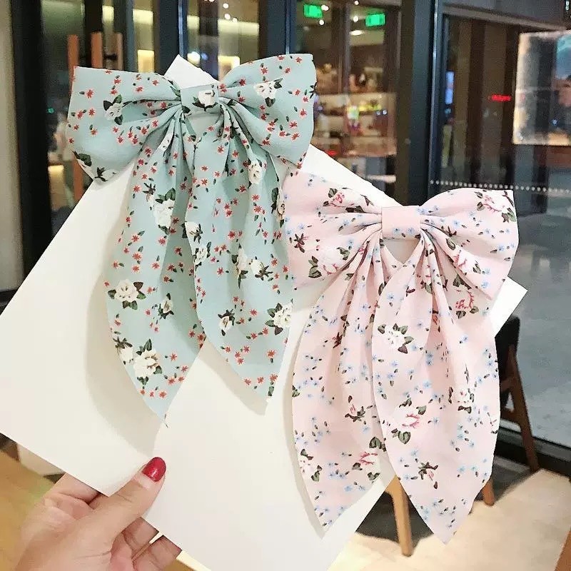 Dincior เกาหลี Duckbill กิ๊บติดผมโบว์สาว BB Barrette เครื่องประดับผม-ผู้หญิงผมหางม้าผมผู้ถือผม Pins ดอกไม้งานแต่งงานอุปกรณ์เสริมผม
