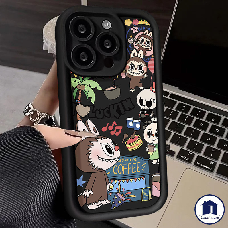 เคสนิ่มลายการ์ตูน Labubu สุดน่ารักสำหรับ Realme C53 11 C67 C11 C55 C51 Note 50 5i 7i 6i 5 C12 C25 C15 C25Y C35 C30 C20