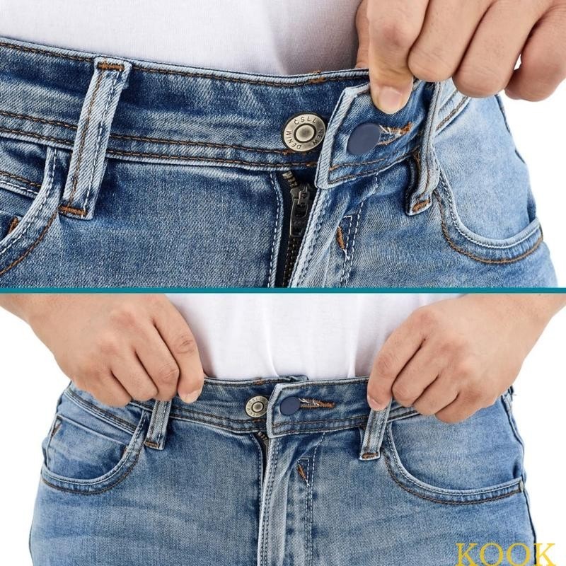 Kook 15 18 มม.Expander ปุ ่ มกางเกงเอวยางExtenderปุ ่ มยืดหยุ ่ นใช ้ งานง ่ าย