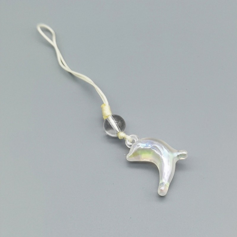 ตกลง ที่ละเอียดอ่อนลูกปัดกระเป๋าถืออุปกรณ์เสริมผลไม้แมวปลาโลมาจี้พวงกุญแจกระเป๋าเครื่องประดับ