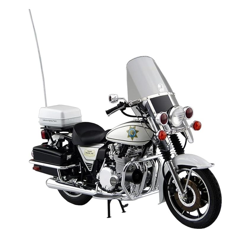 Aoshima Bunka Kyozai-Sha 1/12 The Bike Series No.59 Kawasaki Kz1000C Police 1000 1981 โมเดลพลาสติก
