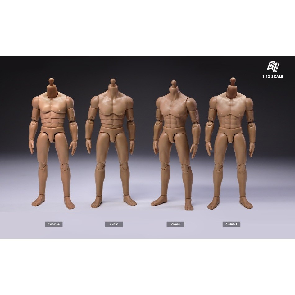 พร ้ อมสต ็ อก CH 1/12 Movable Male Body Ch001/Ch002 ตุ ๊ กตาทหารเคลื ่ อนย ้ ายได ้ รูป