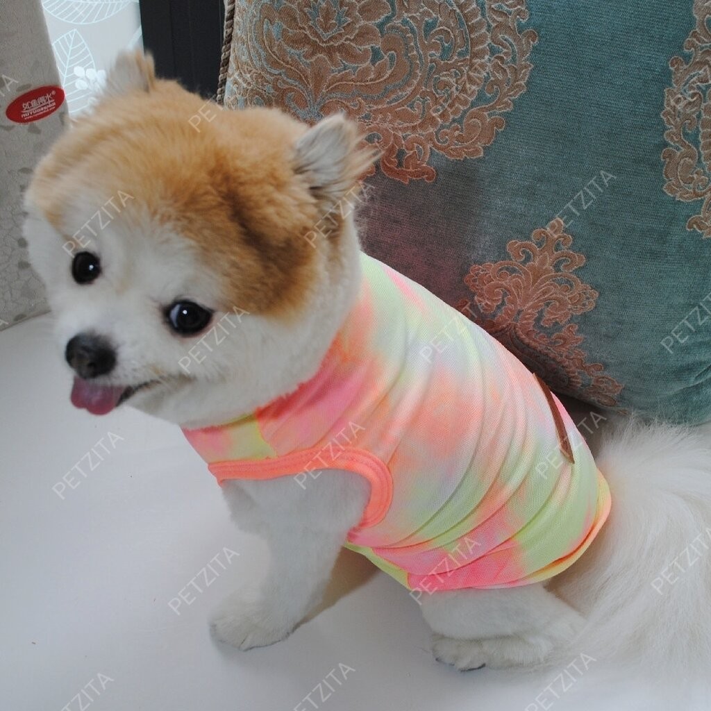 พร้อมส่ง  เสื้อแขนกุดพิมพ์ ลายมัดย้อม ผ้าใส่สบาย FOR PET เสื้อผ้าสัตว์เลี้ยง ชุดสุนัข หมา ชุดแมว ราคา ถูกที่สุด ดีลบีเคเค แกลเลอรีภาพที่ 7