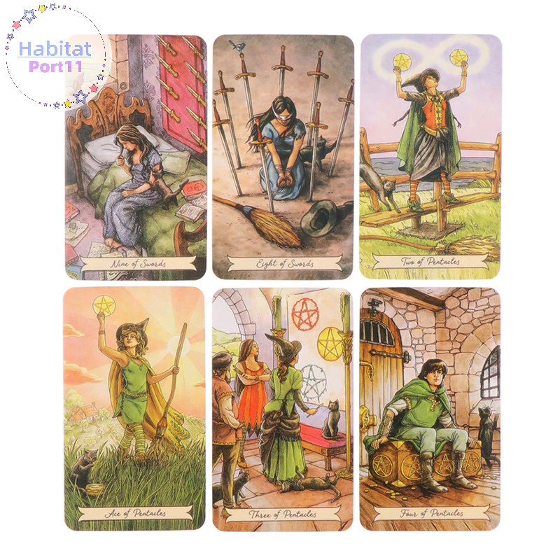 HabitatPort 78 ชิ้นทุกวัน Prophecy Divination Deck Party เกมกระดาน th