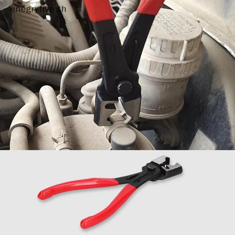 Enegry Automobile Pipe Bundle Pliers Water Oil Pipe Hose Flat Band Ring Clamp Plier .