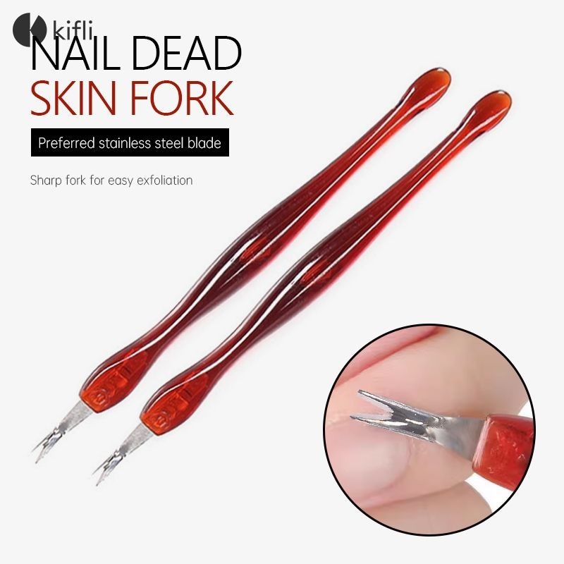 【kifli1 】 เครื ่ องมือขัดผิวที ่ ตายแล ้ วสแตนเลสที ่ จับพลาสติกอเนกประสงค ์ Exfoliate Dead Skin Tool-KI