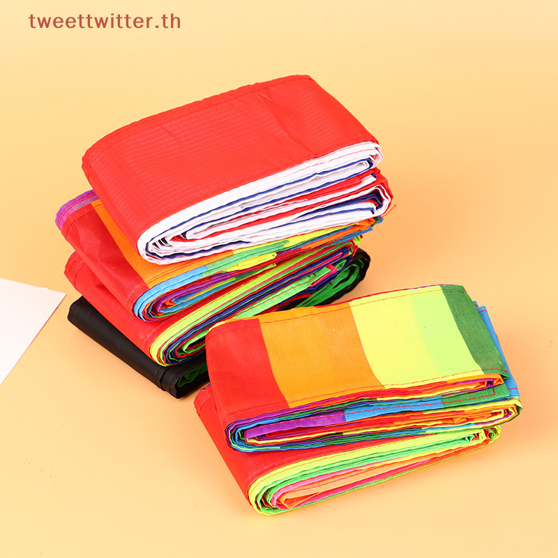 Tweet ใหม่ 10 M/15 M Kite หางฝน Kite สามเหลี่ยม Kite Stunt อุปกรณ์เสริมของเล่น TH