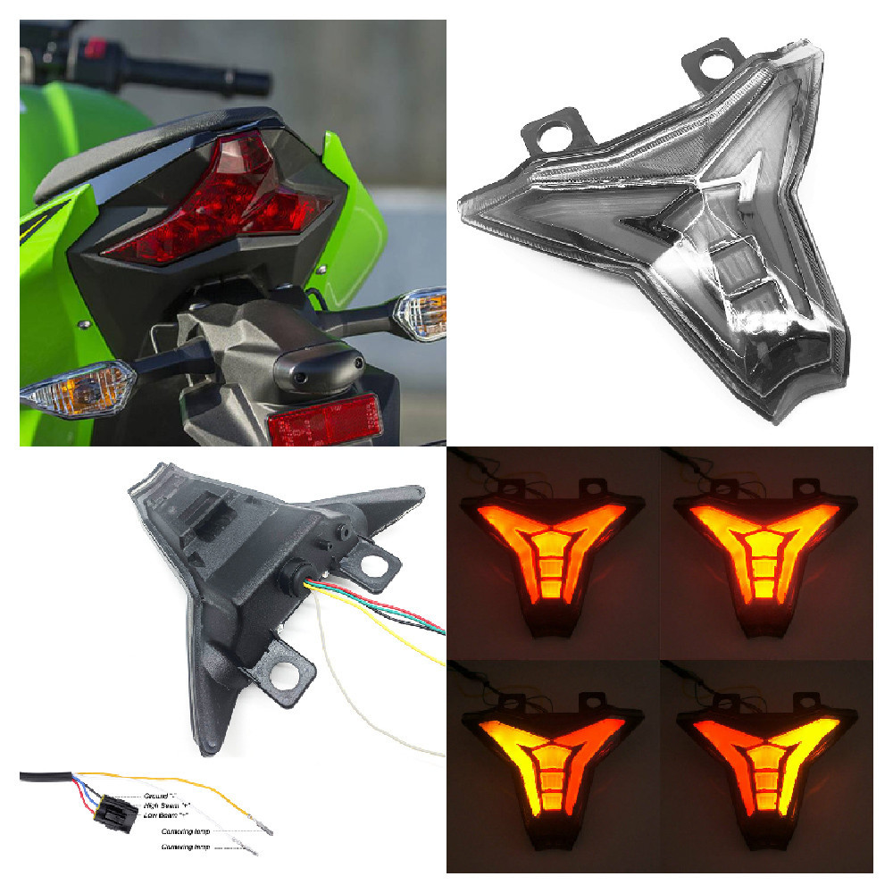 เหมาะสําหรับ Kawasaki ZX25R ZX4R Ninja ZX-25R ZX-4R ABS 2020-2024 ไฟท้ายรถจักรยานยนต์ด้านหลังเบรคไฟเ
