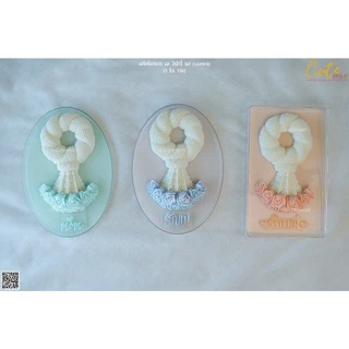 พร้อมส่ง// พิมพ์คมชัด// งานลิขสิทธิ์ // แม่พิมพ์ ฟองดอง มาลัย กุหลาบบาน เซ็ท 2 ชิ้น (M25 +M 26)