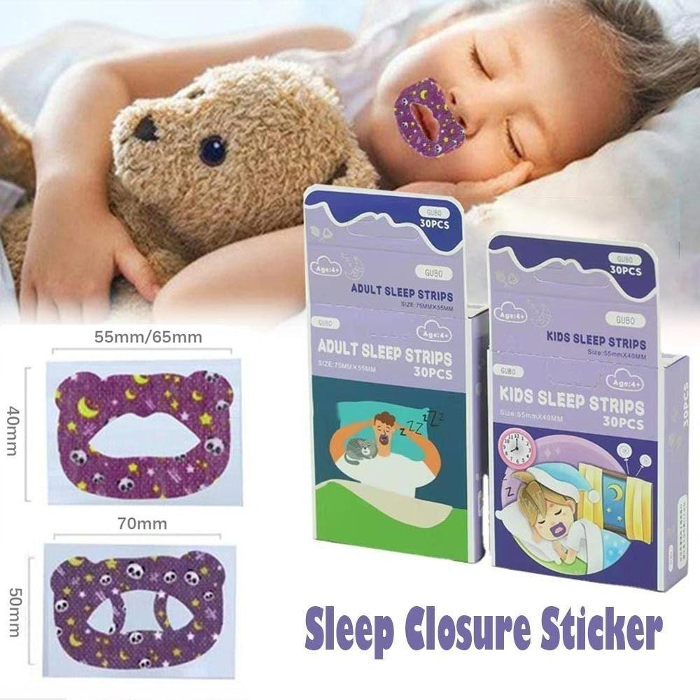 Kicv 30 ชิ้นเทปปิดปาก, การดูแลสุขภาพผ้าไม่ทอแผ่นแปะหายใจปาก, หยุดกรนช่วยนอนหลับสติกเกอร์ป้องกันการกรน - รูปที่ 4