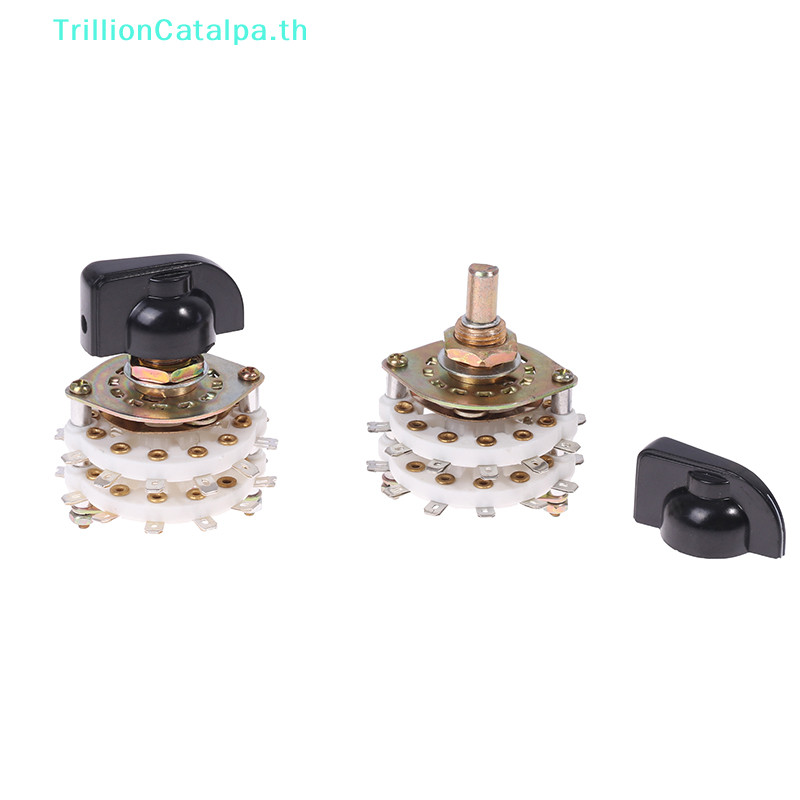 Trillioncatalpa KCZ 2 Pole 6/7/8/9/10/11 4 Pole 3/5 ตําแหน่งช่อง Rotary Switch Selector พร้อมหมวก Rotary Switch Selector TH
