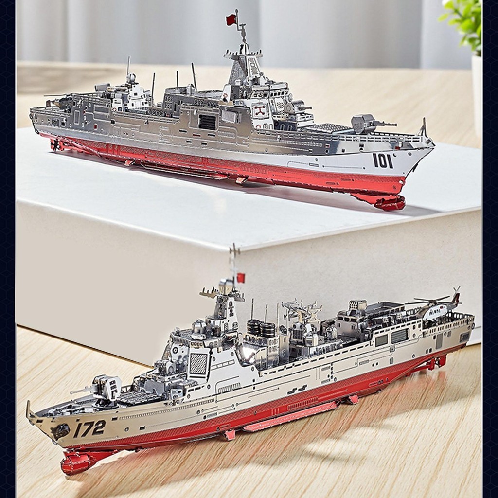 [mibum01eb ] 3d Metal Puzzle, 1 ชิ ้ น 1000 เรือปริศนา Toys, 3D Watercraft Model Building Kits for M