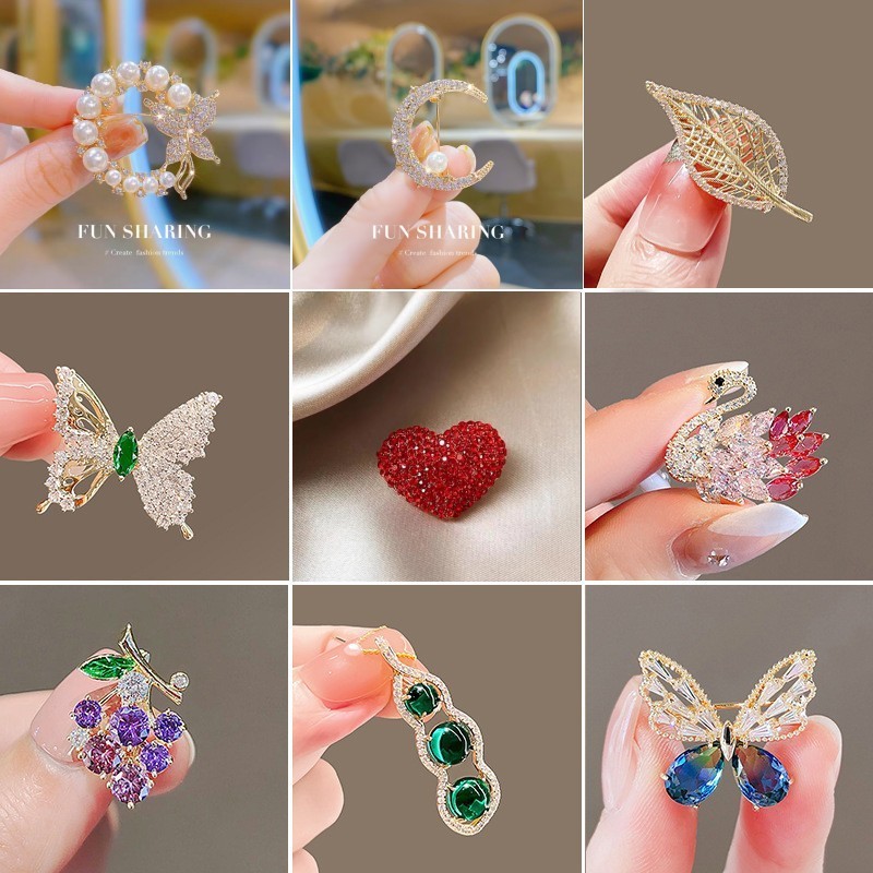 Brooch / 58 เข็มกลัดเกาหลีเข็มกลัดแฟชั่นเข็มกลัดวัสดุโลหะผสม ของขวัญวันเกิดสำหรับผู้หญิง