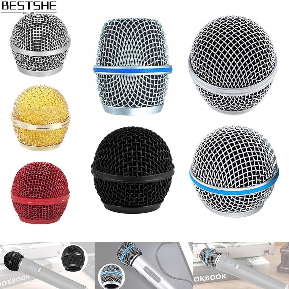 {bestshe}Enhance Your Mic's Performance with a Steel Replacement Mesh Head For Shure Beta