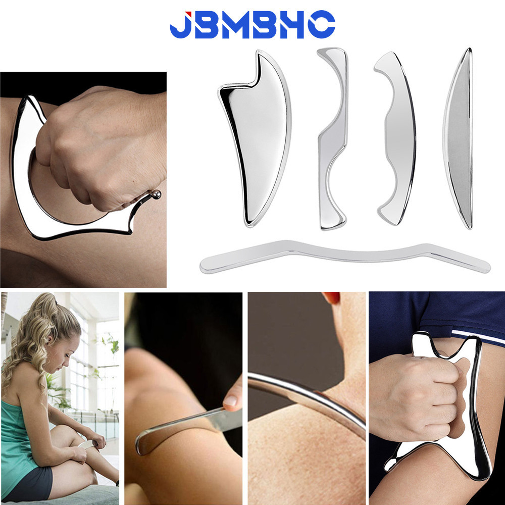 Iastm สแตนเลส Guasha แผ ่ น Fascial มีดสําหรับ Fascia Release บรรเทาปวดกล ้ ามเนื ้ อยืด Gua Sha เครื ่ องมือ
