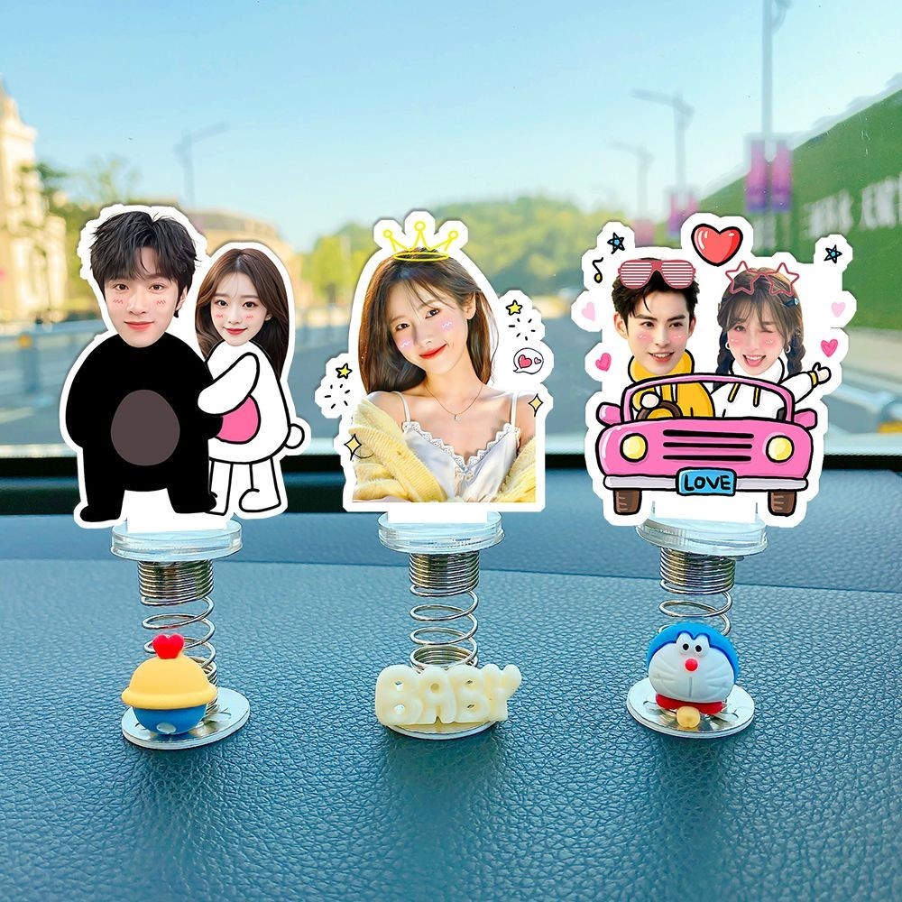 เครื่องประดับรถยนต์汽车头摆件 foto foto knights头diy female车内创意可爱装饰品6.72024.6.7